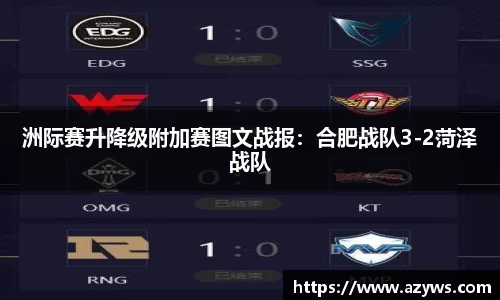 洲际赛升降级附加赛图文战报：合肥战队3-2菏泽战队